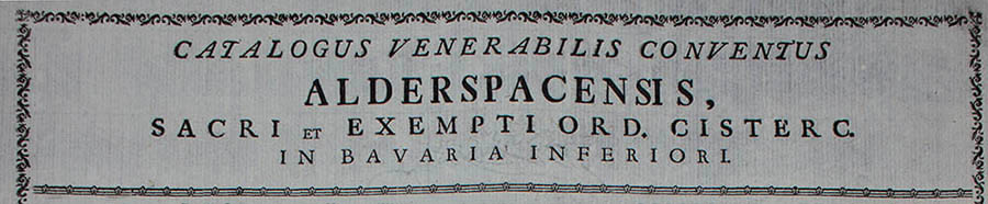 Beginn des gedruckten Katalogs für das Jahr 1767