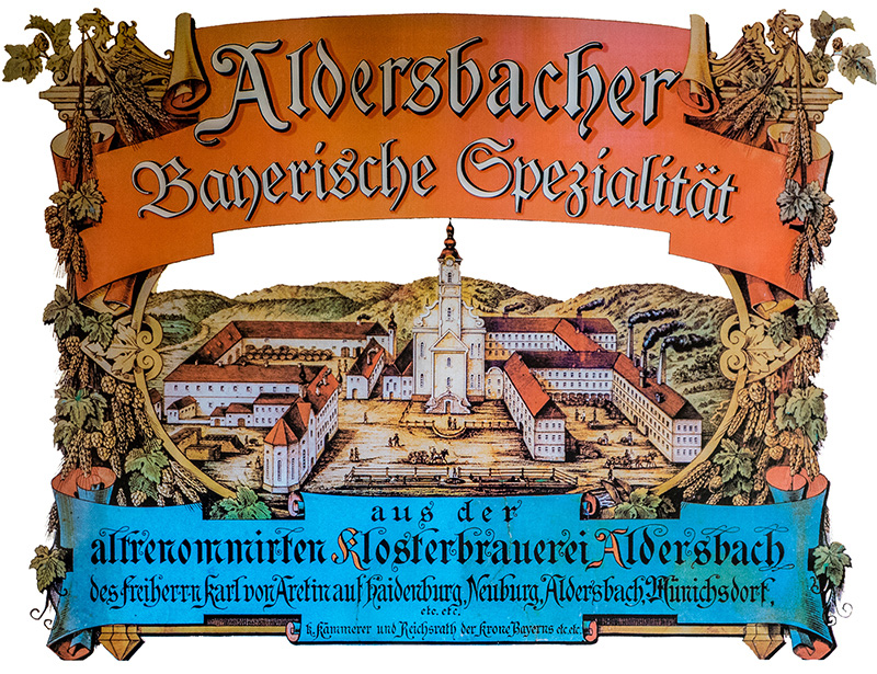 Ansicht Brauerei und ehemaliges Kloster, ca. 1860