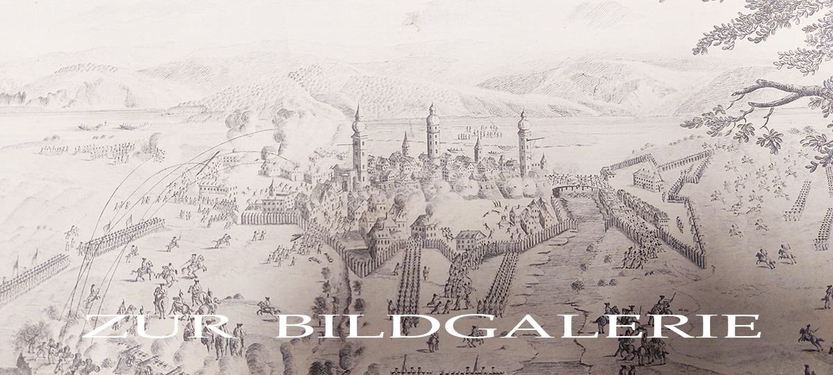 Belagerung von Vilshofen 26.03.1745 (Kupferstich, Albertina Wien)