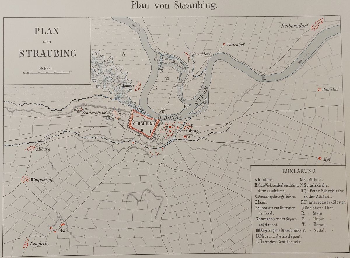 Plan von Straubing
