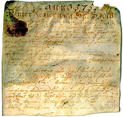 Turmurkunde Aldersbach. Foto: © Staatliches Bauamt Passau