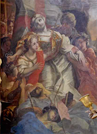 Altarblatt des Ursula-Seitenaltars in der Klosterkirche Aldersbach