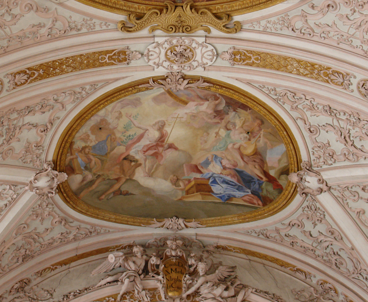 Drittes Fresko im Langhaus: Der auferstandene Jesus