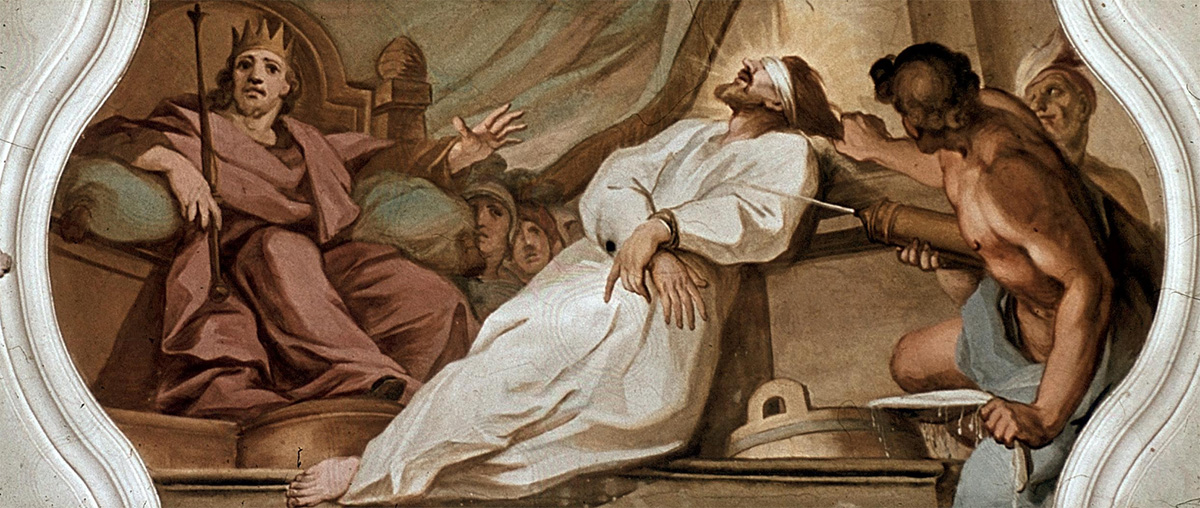 Leidensgeschichte (Seitenschiff): Jesus vor Pilatus, Aufnahme von 1943