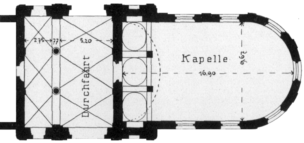 Grundriss der Portenkapelle
