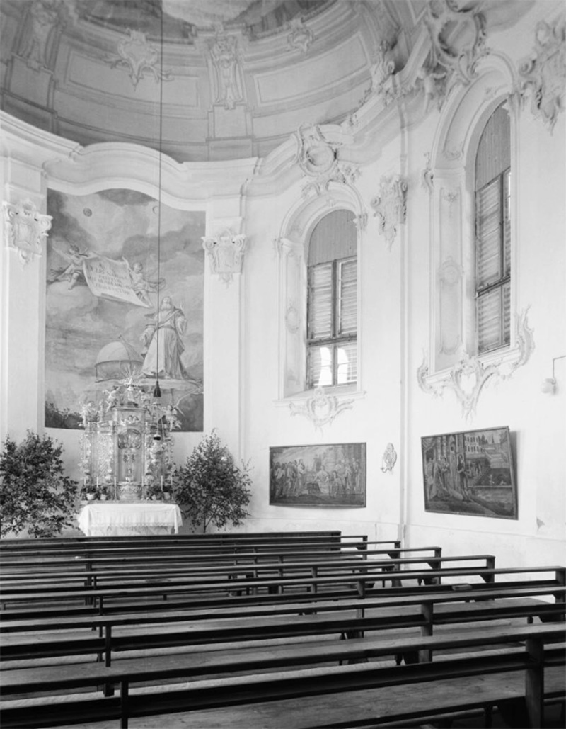 Portenkapelle auf einer Aufnahme von 1938