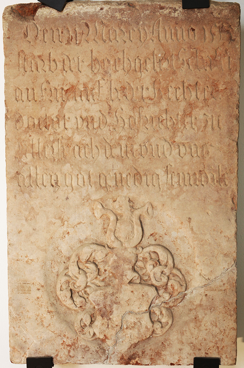 Gedenkplatte für den Klosterrichter Dr