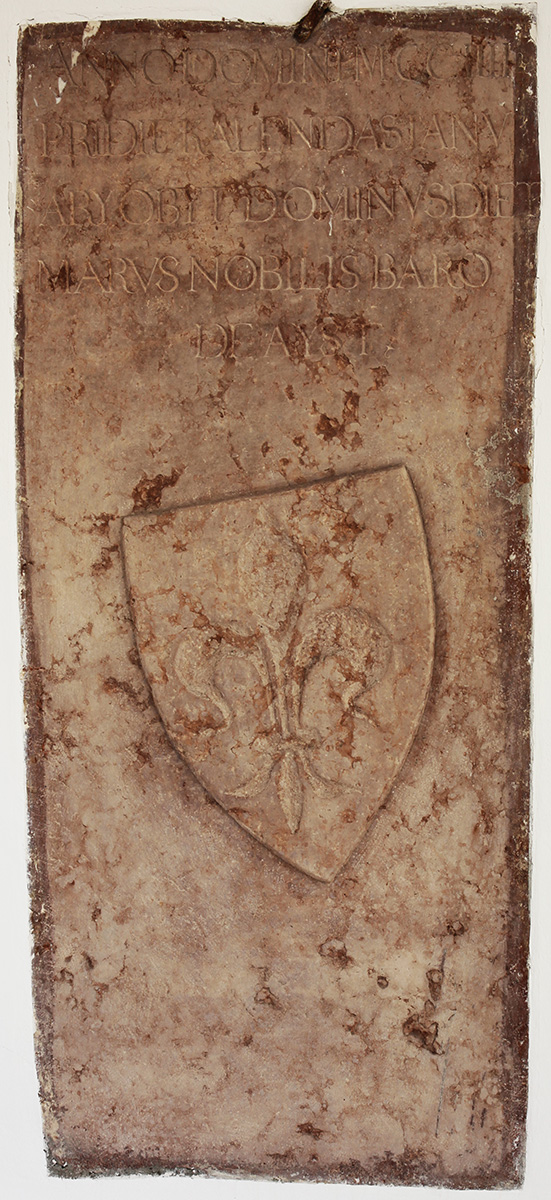 Gedenkplatte für Dietmar von Ayst