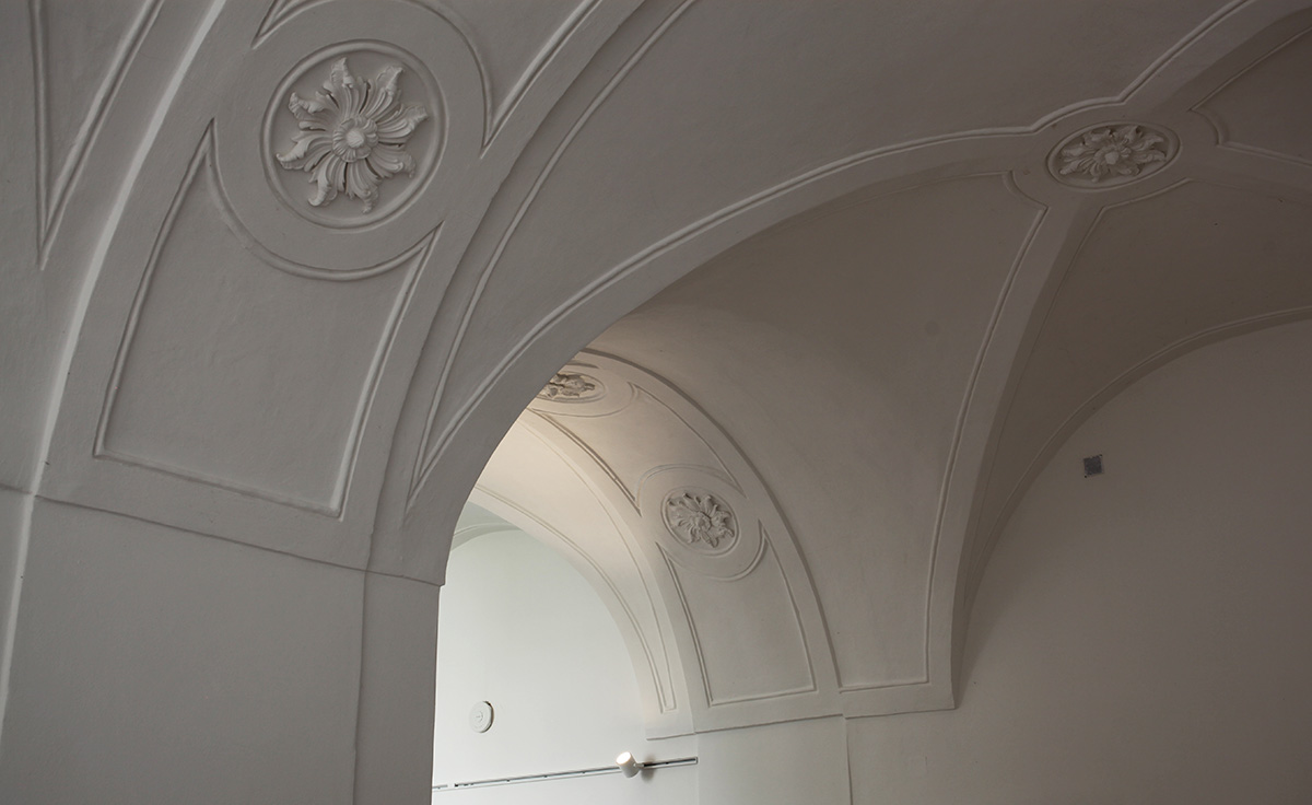 Zusammentreffen des nördlichen und westlichen Kreuzgangsarmes