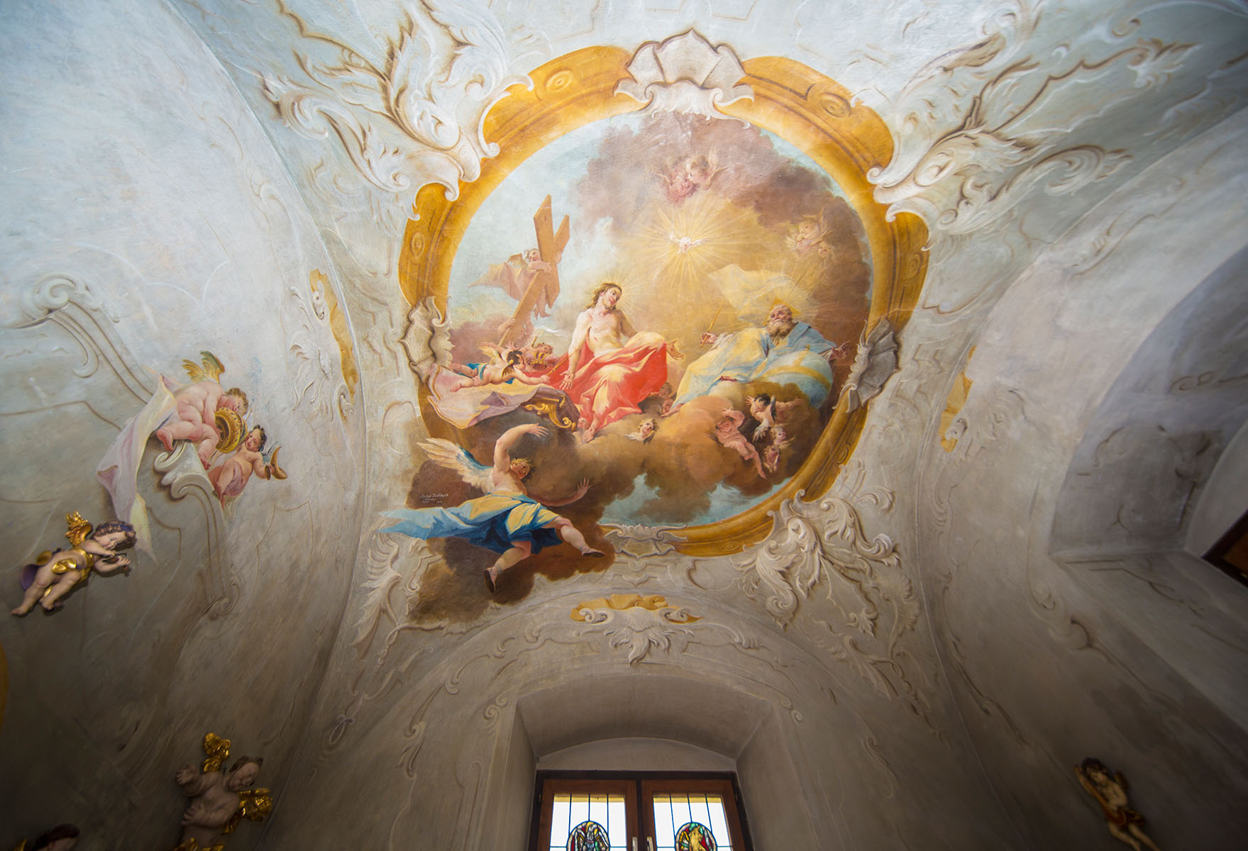 Deckenmalerei in der Abtkapelle